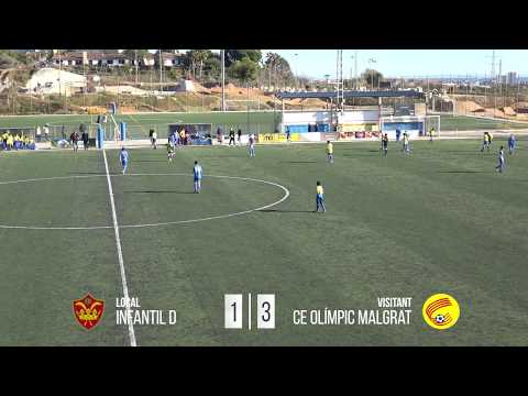 Resum de l'Infantil D - CE Olímpic Malgrat (1-3)