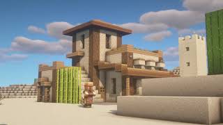 Minecraft : How to Build a Desert House Tutorial #1