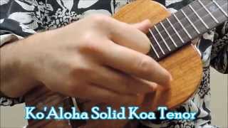 KoAloha KTM-00 Solid Koa Tenor Ukulele Demo - Uke Republic