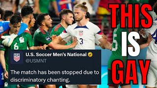 Mexico vs US Men's Soccer Match Gets STOPPED Due To Homophobic Chant | This Is Pathetic