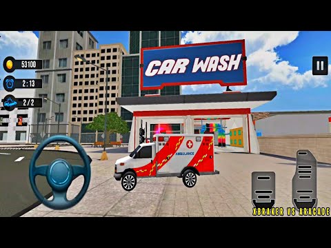 Smart Car wash Workshop: Service Garage 2021 - Ambulance Modern Wash - Best Android Gameplay