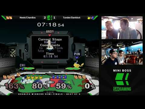 Mini Boss 3 Doubles Winners Semis - Neek/Chardlos (Red) vs Tunder/Dankbot (Blue)