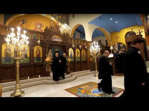 As Vésperas de São Demétrio presididas pelo Arcebispo ELPIDOPHOROS São Demétrio de Merrick -2020