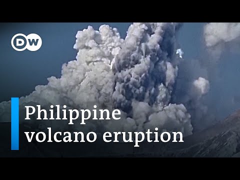 フィリピンのタール火山がマニラ南方で噴火、数千人が避難｜DWニュース (Thousands flee after Philippine volcano Taal erupts south of Manila | DW News)