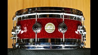 Video thumbnail for DW Edge Snare Drum 14x6,5 Maple/Brass by Your Drum Sound