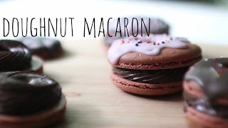 도넛같아! 초콜릿 도넛 마카롱 만들기 Chocolate Doughnut Macaron | hanse한세