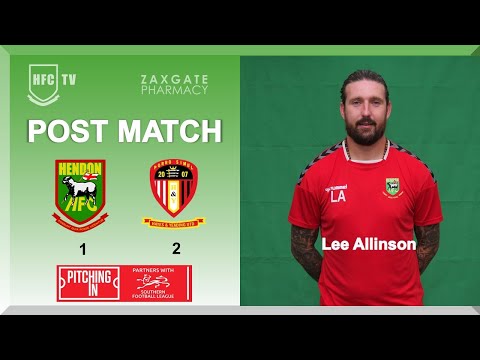 Lee Allinson post match v HAYES & YEADING UTD - 14 February 2023