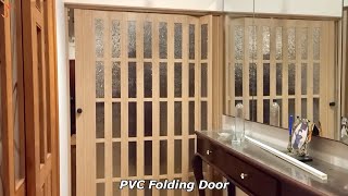 PVC Folding Door Partition Side Open Installed in DHA of Karachi I MobZee Interiors