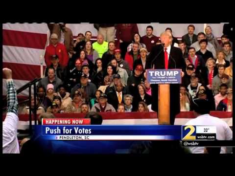 Donald Trump makes campaign stop in Clemson