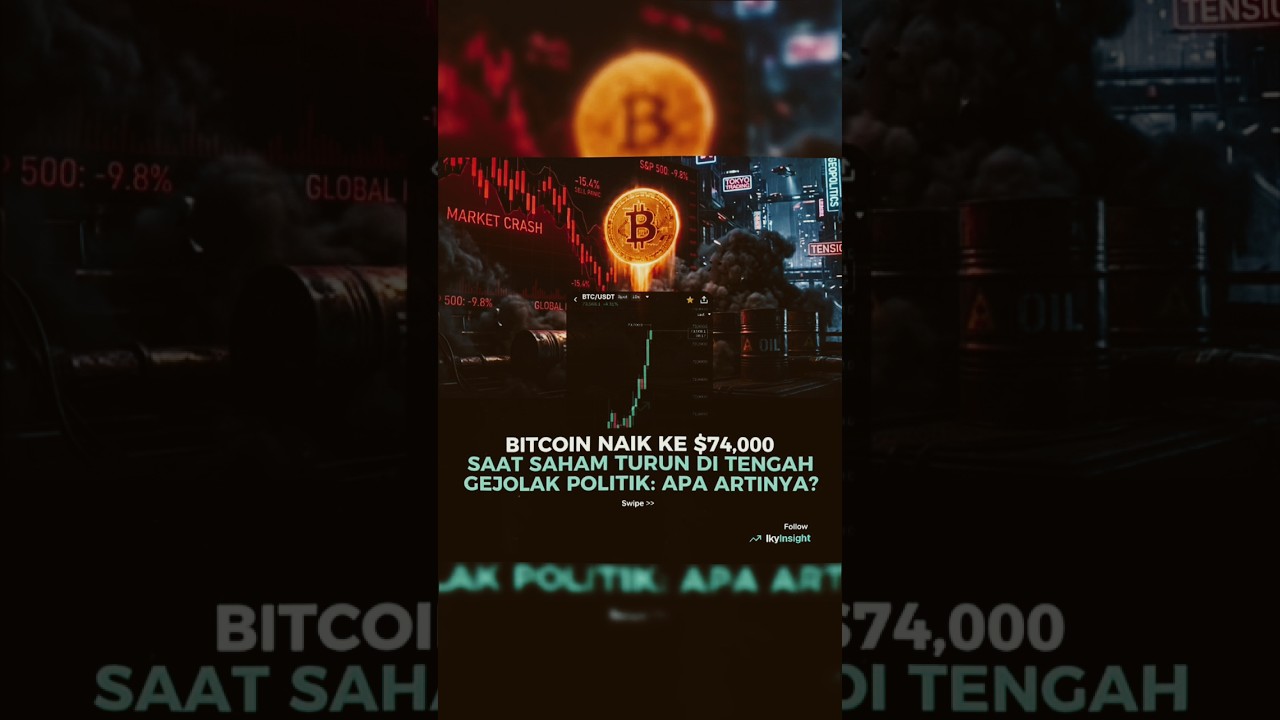 Bitcoin Naik di Tengah Anjloknya Saham, Apa Artinya?