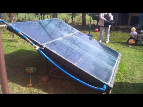 KOLEKTOR SŁONECZNY SOLAR DOMOWEJ ROBOTY Z GRZEJNIKA T.Ż. CZ.1