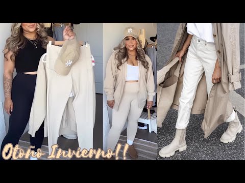 MODA MUJER 2022 OUTFITS CÓMO VESTIR CASUAL EN OTOÑO INVIERNO //  IDEAS ROPA DE MODA Y TENDENCIA
