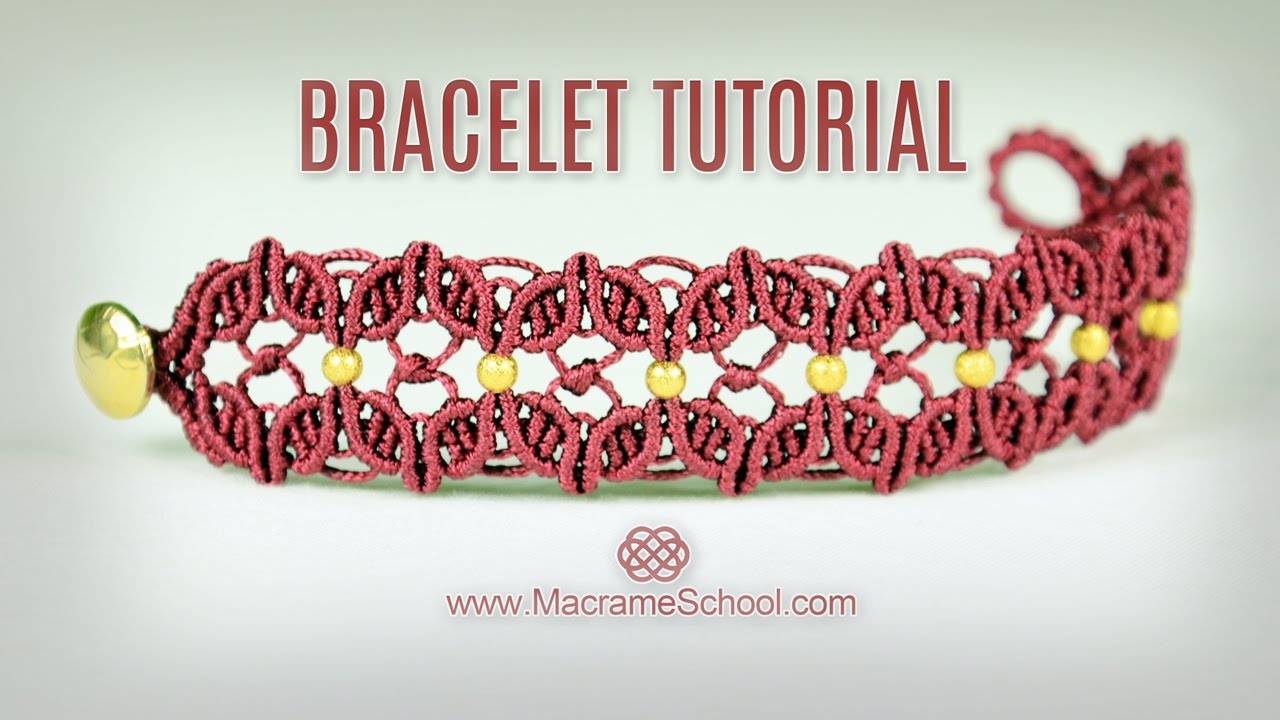 Floral Macramé Bracelet Tutorial in Vintage Style