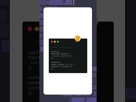 Function declaration vs expression - what's the difference?