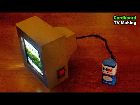 How to make a LED TV at home Using Cardboard - Cardboard TV - TV Making