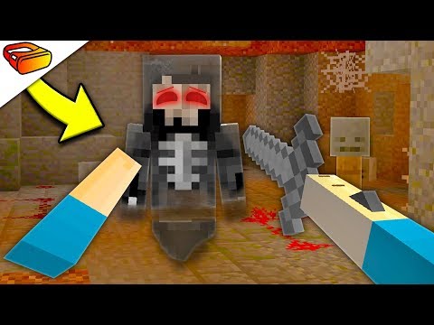 FavreMySabre - Defeating a DEMON in MINECRAFT! ( Minecraft VR Trapped )