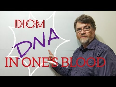 English Tutor Nick P Idioms (284) In One's Blood