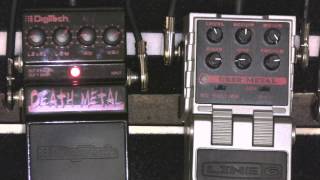 Video thumbnail for Line 6 Uber Metal Vs Digitech Death Metal Distortion Pedal Shootout by Simon Smith