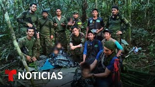 Aparecen con vida los niños perdidos en una selva de Colombia Noticias Telemundo Mp4 3GP & Mp3