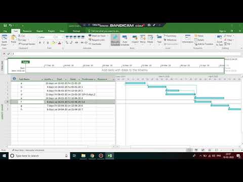 FS, SS, FF, SF on MS Project 2016