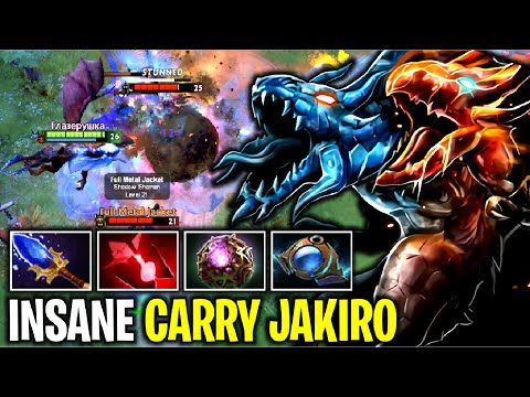 DON'T LET THIS HERO CARRY..!! Pure Insane DPS Hard Carry Jakiro Instant Combo Kills 7.27c | Dota 2