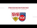 Pressekonferenz vor VfB Stuttgart - 1. FC Heidenheim