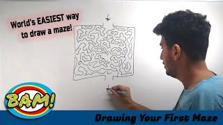 The EASIEST way in the world to draw a MAZE | The BAM Method