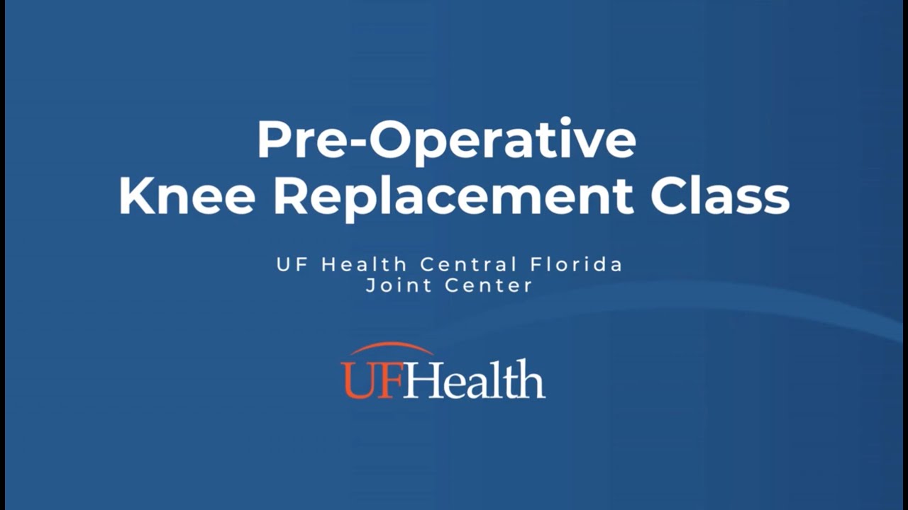 Video preview image: Total knee pre-op intro graphic