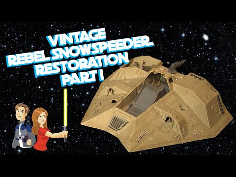 Star Wars Vintage Snowspeeder Restoration - Part 1/3 Kenner Toy