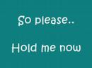 Hold Me Now video