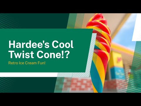 Hardee's Cool Twist Cone Commercial (1988). Retro Ice Cream Delight!