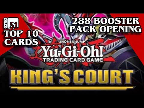 Yugioh! King’s Court Top 10 Best Cards & 288 Booster Pack Opening Collector Pharaoh Millennium Rare