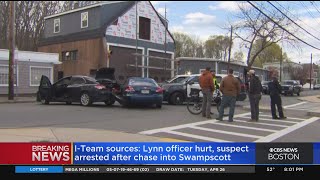 Lynn Police Officer Injured, Suspect Arrested After Chase Into Swampscott