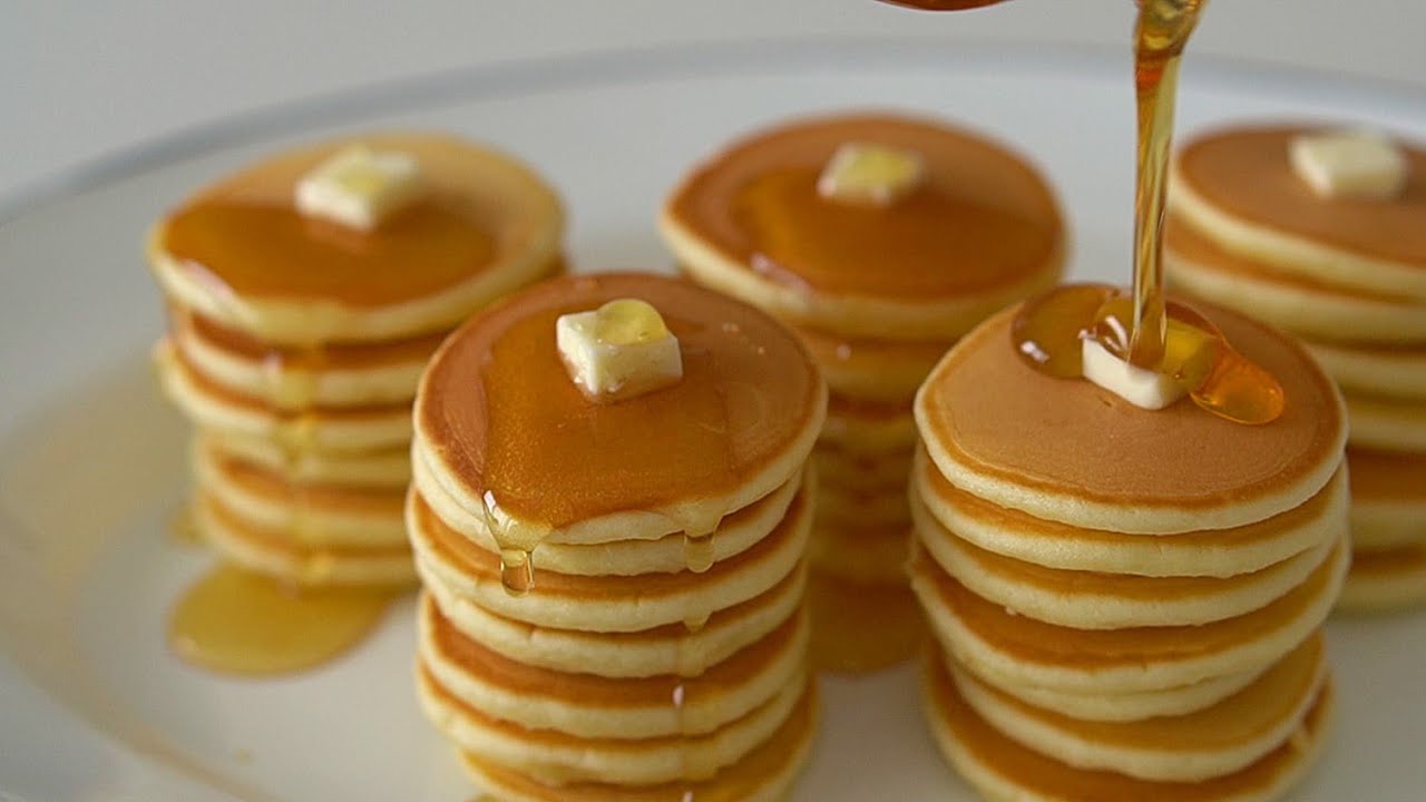 憧れのパンケーキタワーを作ろう！（小さなサイズですぐ焼けるレシピ）（Small pancake towers）