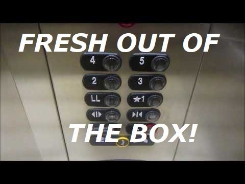 BRAND NEW! ThyssenKrupp Synergy (MRL) traction elevator #1 at the NEW CoB building UNL