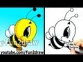 How to Draw Cartoon Characters - Bumble Bee in 2 min - Easy Things to Draw - Fun2draw How to Draw Cartoon Characters - Bumble Bee in 2 min - Easy Things to Draw - Fun2draw