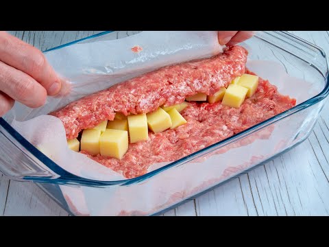 Minced meat roulade recipe ready in 5 min! The whole family is happy!