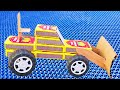 How To Make MINI BULLDOZER With Matchbox Matchbox Craft Ideas Easy Matchbox Concept Toys Make