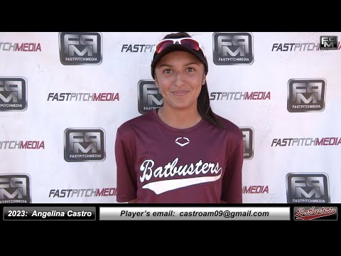 2023 Angelina Marie Castro Outfielder & 2nd Base Softball Player Skills Video - Batbusters Spingola