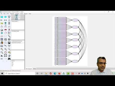 SEM with AMOS: From Zero to Hero (17: Draw the CFA model in AMOS)