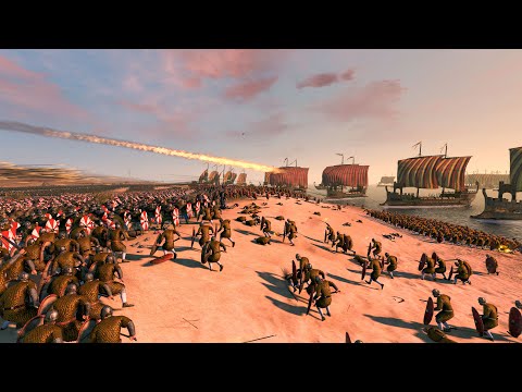 MASSIVE BEACH LANDING - Total War ATTILA