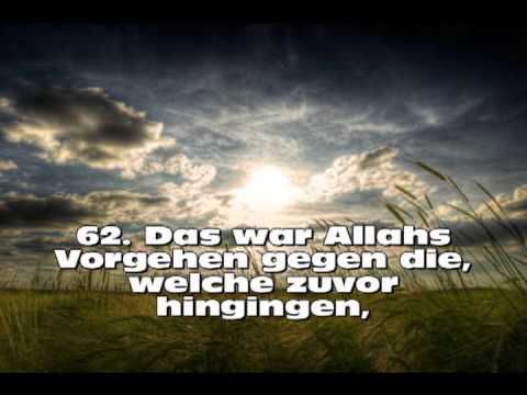 Surah 33; Al Ahzab 60-72; Die Verbündeten