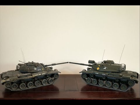 M60 U.S. Army Medium Tank IMAI/Bandai 1/24th Comparison