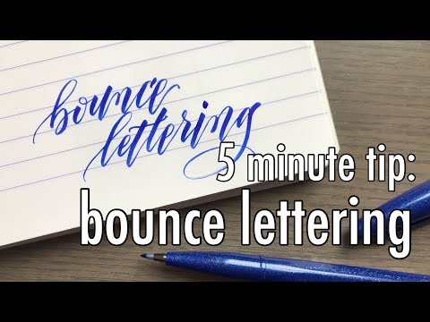 Bounce Lettering | Quick Tip