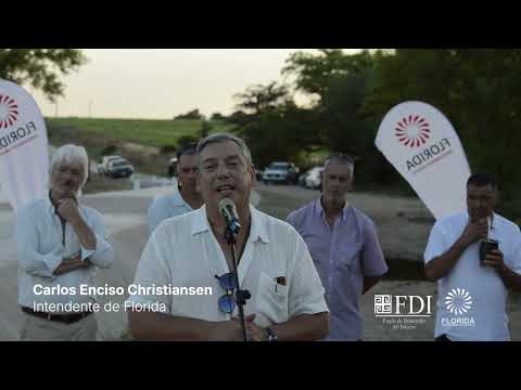 Intendencia de Florida inauguró la nueva calzada del paso Barra del Pintado