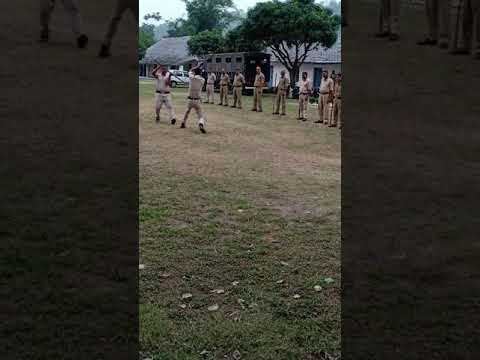 Home Guards Lathi Training 10th. Bn. Hamirpur HP