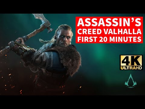 Assassin's Creed Valhalla - First 20 minutes - Gameplay 4k 60 FPS Ultra Settings - RTX 3090