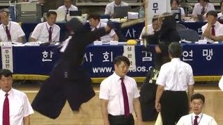 2019 한국사회인검도대회 장년부 개인전 국사검도관 김영훈 VS 청파검도관 강정구