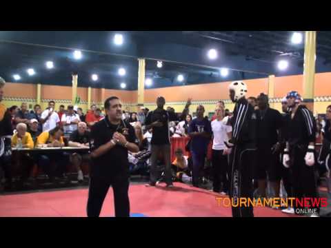 Team Full Circle Black vs Team Paul Mitchell Men's Team Fighting Round 1 at the US Open 2011