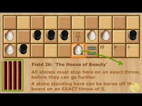 Senet rules on Boardgamearena
